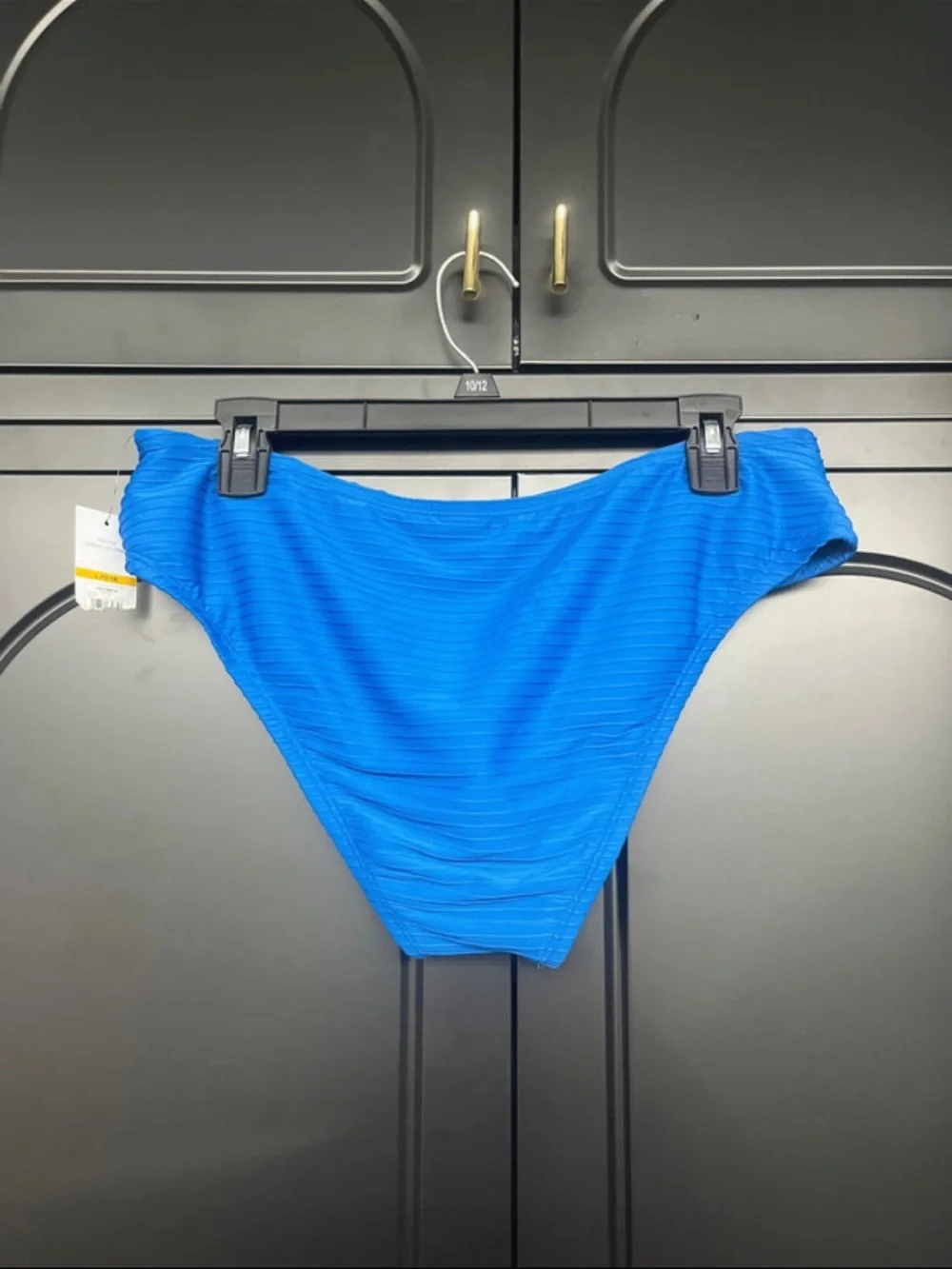 sofia by sofia vergara Electric Blue Ribbed Bikini Bottoms